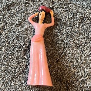 Pink Porcelain Figurine
